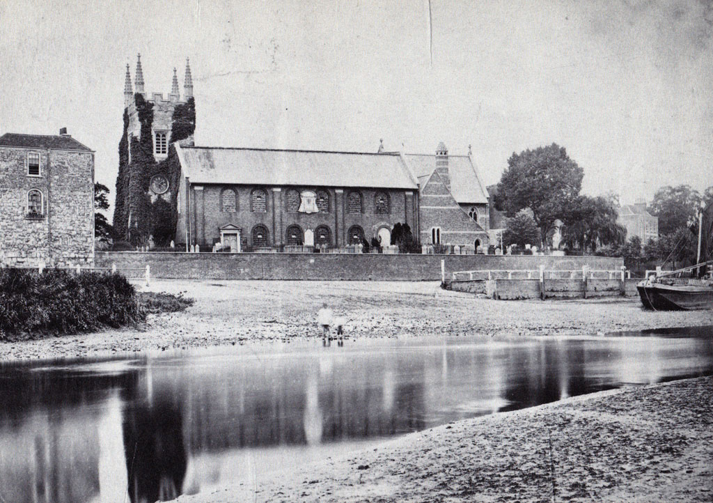 All Saints' Church before the fire in 1943